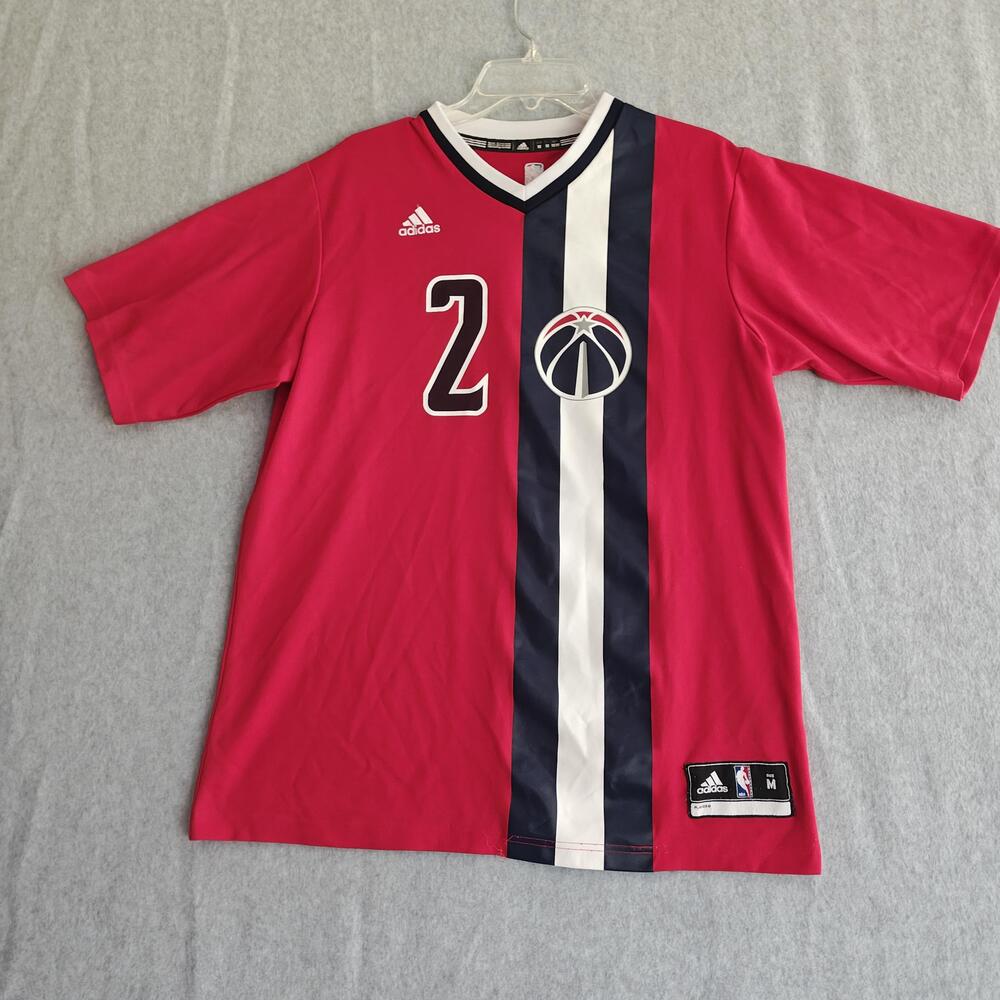 Washington Wizards John Wall Jersey Mens Medium Red NBA #2 Basketball Adidas